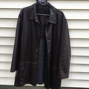 🦋 Ermenegildo Zegna Buttery Brown Leather Coat